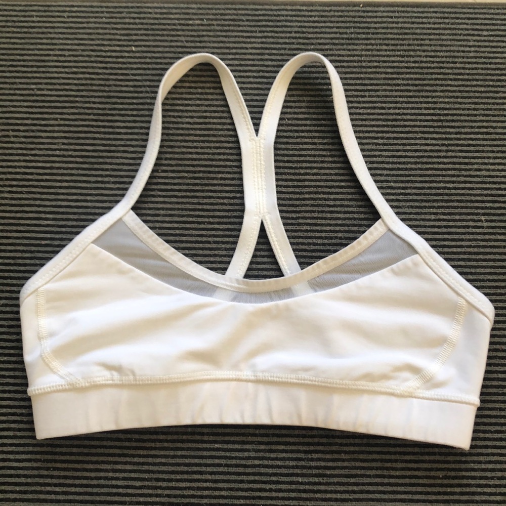 White lululemon athletica bra size 4